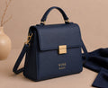 Wine Bags Midnight Blue Structured Handbag