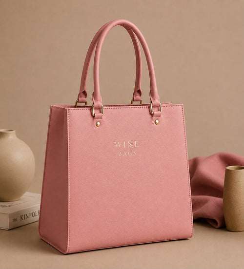 Elan Structured Tote – Blush Pink